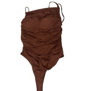 Amazon Women's One Piece Swimsuit - Brown